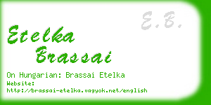 etelka brassai business card